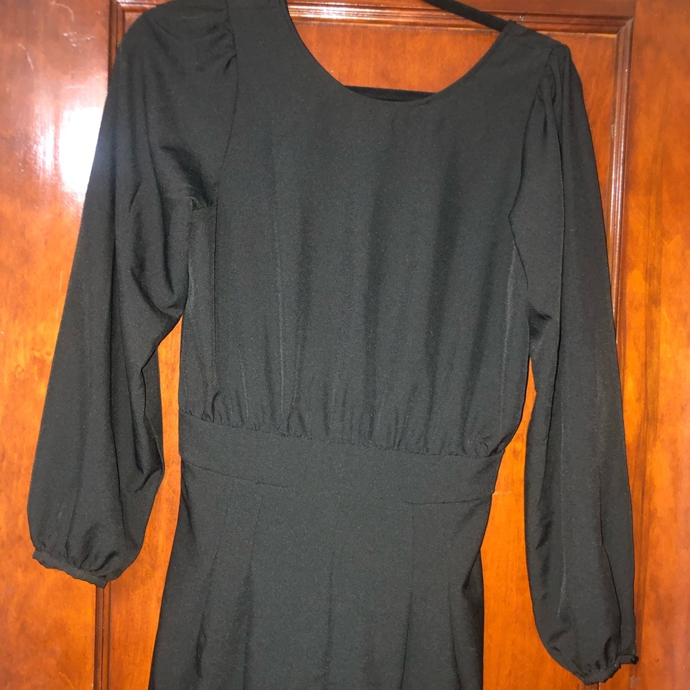 Black short romper